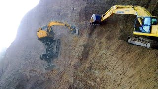 Dangerous Idiots Fastest Excavator Truck amp Heavy Equipment Climbing Fails Total Idiots at Works [upl. by Belita]