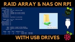 RAID Array amp NAS on DietPi Rpi with USB drives [upl. by Gnus550]