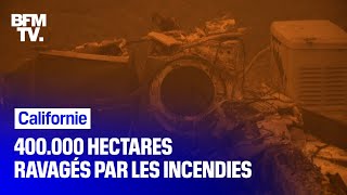 400000 hectares ravagés par les incendies en Californie [upl. by Dlorrej]