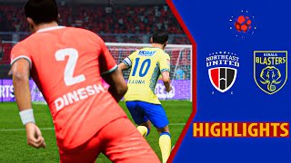 NorthEast UTD Vs Kerala Blasters  HIGHLIGHTS  ISL [upl. by Atteynod]