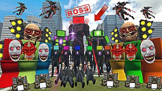 ALL SIZE COMPARISON OF CURSED TV MAN TITAN VS ALL SKIBIDI TOILET BOSSES in Garrys Mod [upl. by Ditter]