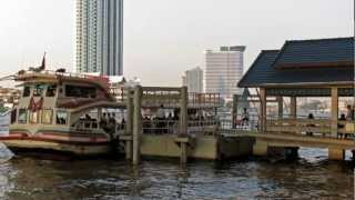 The waterbus of Chao Phraya River ヘンデル 組曲「水上の音楽」 バンコクの水上バス [upl. by Bille]