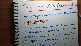 committees of constituent assembly [upl. by Arualana]