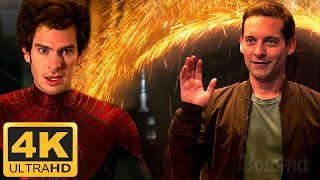 Andrew Garfield Spider Man meets Tobey Maguire Spider Man in No Way Home 2021 [upl. by Nivrem]