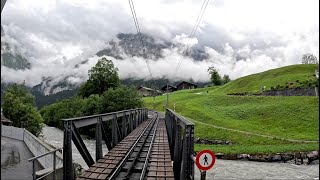 Heavenly Cab Ride Switzerland  Grindelwald to Kleine Scheidegg Train Journey  Driver View 4K HDR [upl. by Ritchie926]