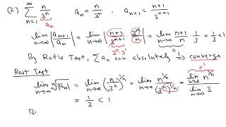 Tests for Convergence of Series  Calculus 2  Practice Problems  Part 1 [upl. by Ihtac]