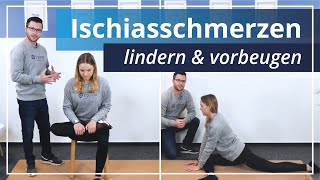 Ischiasschmerzen lindern  3 Übungen für Deine Schmerzfreiheit [upl. by Abihsot]