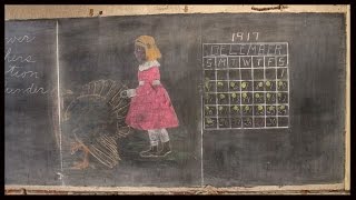 100 Year Old Chalkboards FoundA Look Back In Time [upl. by Hertz]