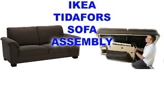 IKEA TIDAFORS three seat sofa assembly [upl. by Bonina693]