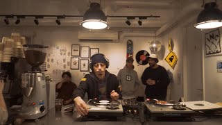 90s HIPHOP MIX vol2  VINYL ONLY  DJ DAHISHI  by MUSIC LOUNGE STRUT at Koenji Tokyo [upl. by Ignatzia]