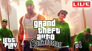 Grand Theft Auto San Andreas  The Definitive Edition  Lets Play  Part 1 [upl. by Akel]