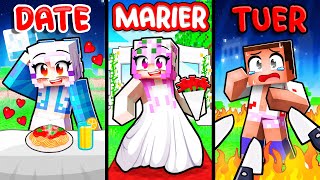 DATE MARIER BISOUS ou TUER sur Minecraft [upl. by Nerred]