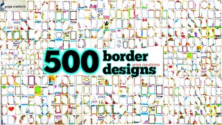 500 Border Designs  100 Border Designs Compilation  200 Border Designs for project  500 borders [upl. by Ignacius244]