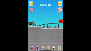 Draw Bridge Puzzle Game Level 78 drawbridge bike [upl. by Olen101]