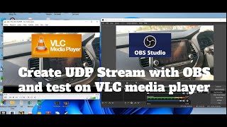 Create UDP Stream with OBS and test on VLC media player [upl. by Bennie]