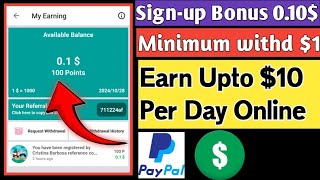 New Best PayPal Earning Apps  PayPal Earning App Instant Payment in 2024 [upl. by Acsehcnarf]