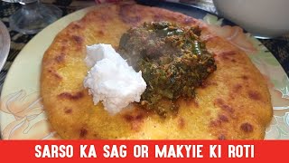 Sarson Ka Saag  Makki Ki Roti  Homemade Butter  Taweelas Kitchen [upl. by Noyar]