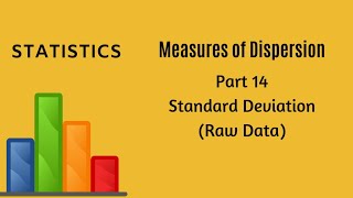 Measures of Dispersion  Part 14  Standard Deviation  Statistics  FYBCom  FYJC [upl. by Lucretia595]