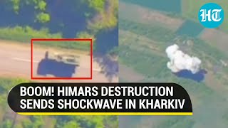 USmade HIMARS Turns Fireball After Russian Iskander Missile Strike In Ukraine  Watch [upl. by Aramas339]