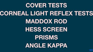 Strabismus and Pediatric Session 05 Motor Evaluation of a Strabismus Patient Part 1 [upl. by Goldarina621]