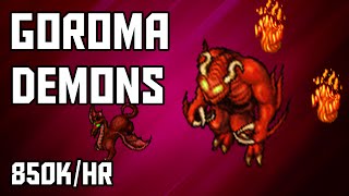 Tibia Where to Hunt – MSED 220 Goroma Demons 850khr  250 [upl. by Hulen]