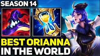 RANK 1 BEST ORIANNA IN SEASON 14  AMAZING GAMEPLAY  League of Legends [upl. by Amzaj]