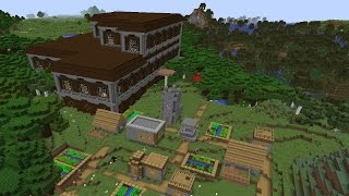 Minecraft Seed Woodland Mansions with NPC Villages 113 [upl. by Rednaskela]