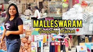 Malleswaram Shopping Market📍Bangalore  Tamil Shopping Street Shopping Road Side Places to visit [upl. by Lankton]