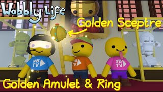 WE FOUND 34 OF THE GOLDEN ARTIFACTS IN WOBBLY LIFE [upl. by Aramoiz]