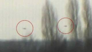 2 UFO filmed landing on earth Jan 2012 [upl. by Eesdnil]