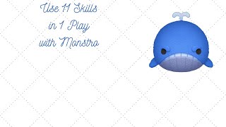 Disney Tsum Tsum  Use 11 Skills in 1 Play  Monstro [upl. by Ihsakat]