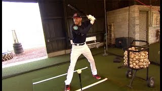 Freddie Freeman gives indepth tutorial on how to hit off a tee [upl. by Aloisius]