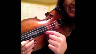 Plucking Violin Open Strings In Playing Position  Lesson 3 [upl. by Ynaffad681]