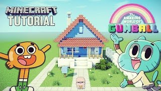 Como hacer la casa de GUMBALL en MINECRAFT [upl. by Akienahs]