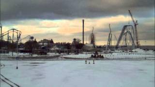 Cedar Point 2013 GateKeeper Construction Time Lapse Week 21 122412  123012 [upl. by Elehcir]