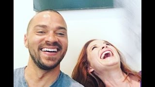 Greys Anatomys Jesse Williams amp Sarah Drew Answer Fans on Facebook [upl. by Alsi]