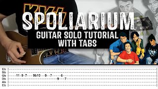 Spoliarium  Eraserheads  Guitar Solo Tutorial with tabs [upl. by Qidas]