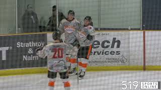 WOSHL  Alvinston Killer Bees vs Strathroy Jets [upl. by Alam]