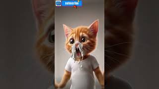 Cute Cat having a Nose slime and flu cute cat cutecat shorts shortsfeed youtubeshorts [upl. by Nnairrehs]