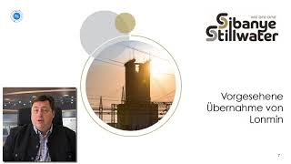 Sibanye Stillwater Übernahmeangebot an Lonmin [upl. by Blinni]