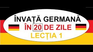 Invata Germana in 20 ZILE  CURS COMPLET A1  Lectia 1  Conjugarea verbelor regulate [upl. by Hiram]