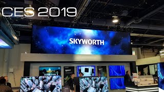 Skyworth and their Impressive Displays CES 2019 [upl. by Rbma]