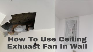 How To Ventilate A Bathroom Without No WindowsHow to install an extractor fan in a wall [upl. by Sophi93]