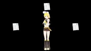 Melancholic Rin Kagamine with stickers live mm [upl. by Atsirt181]