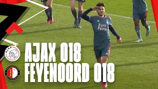 Cupfighters 🫡  Highlights Ajax O18  Feyenoord O18 beker  FA 20222023 [upl. by Cosetta]