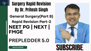 General Surgery Part BPart 2  Surgery RR 50 📖📚 by Dr Pritesh Singh youtube neetpgpreperation [upl. by Rhiana]