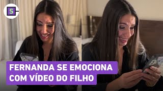 Fernanda do BBB 24 chora ao ver vídeo do filho autista em tratamento Eu não sabia o que fazer [upl. by Ozner]