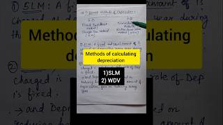 Methods of Depreciation  Depreciation chapter of class 11 bcom shorts youtube depreciation [upl. by Haleeuqa]