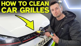 How to Clean Car Grilles with 3 alternative methods Grill  Grille [upl. by Cooke908]