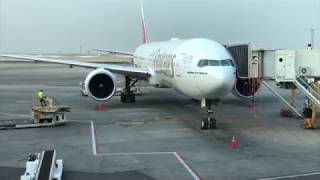 FLIGHT REPORT EMIRATES FIRST CLASS CAIRO to DUBAI B777300er [upl. by Iralam]